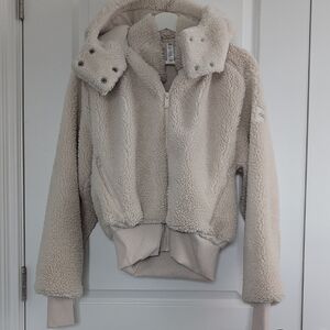 ALO Yoga Off-White Faux Fur Jacket